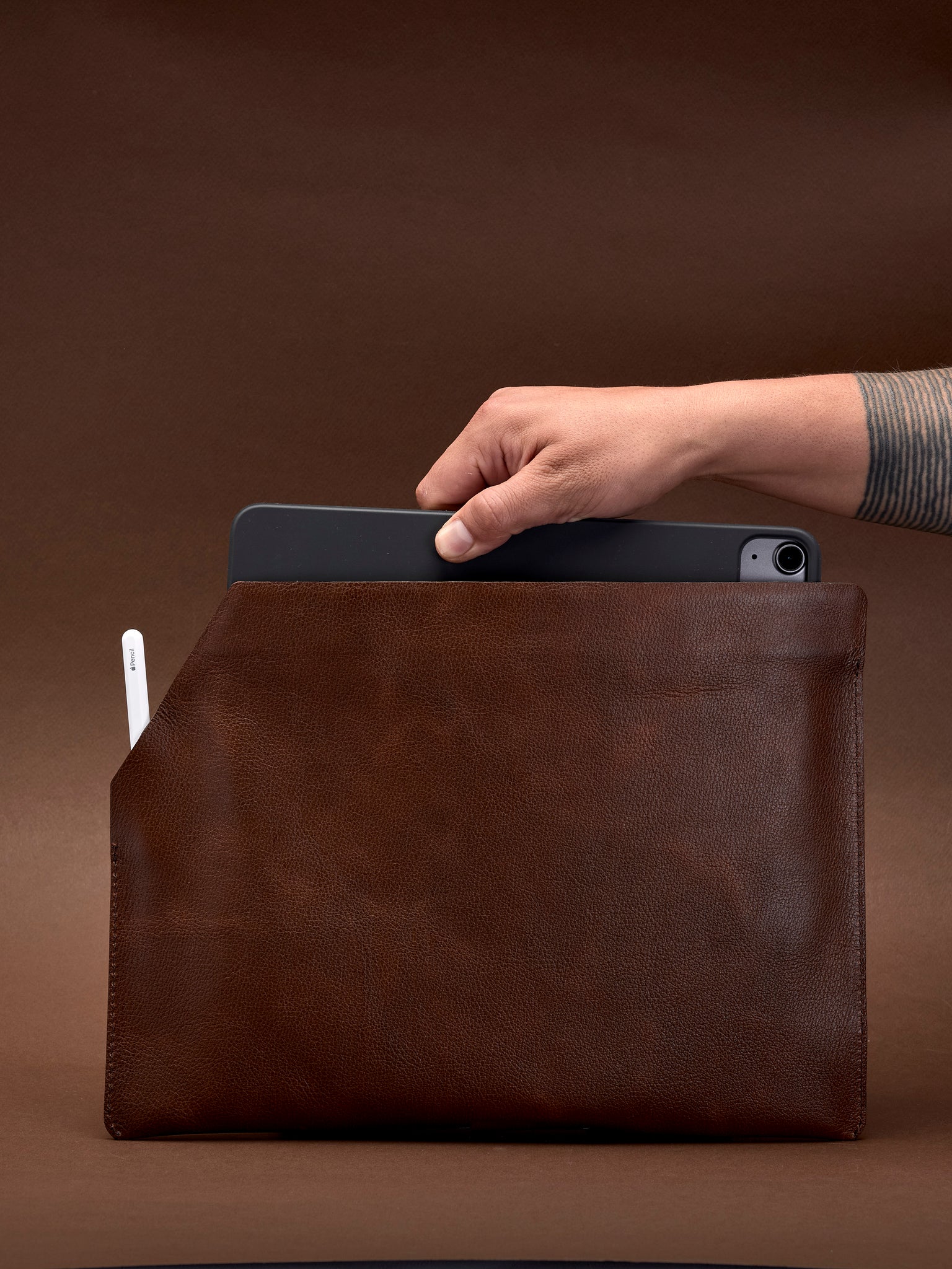 iPad Keyboard Case Brown by Capra Leather