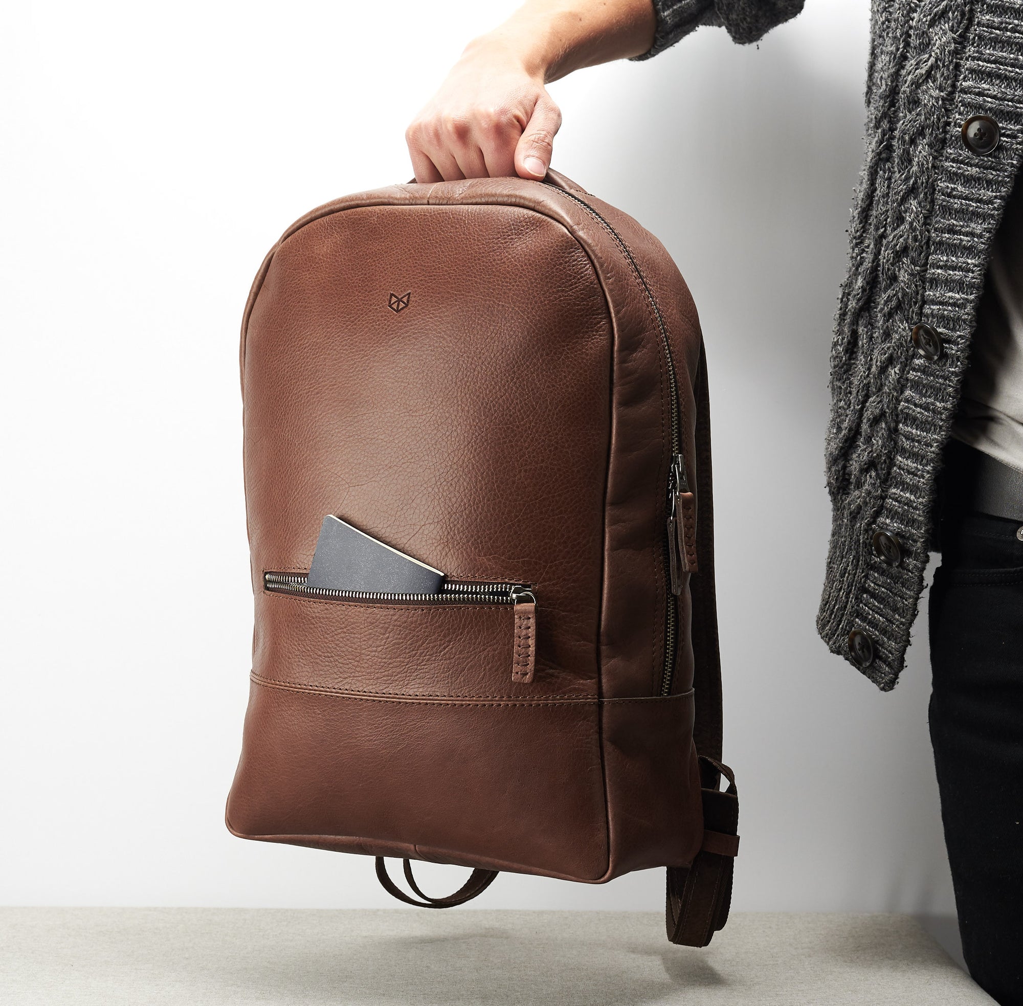 Bisonte Laptop Backpack · Brown by Capra Leather