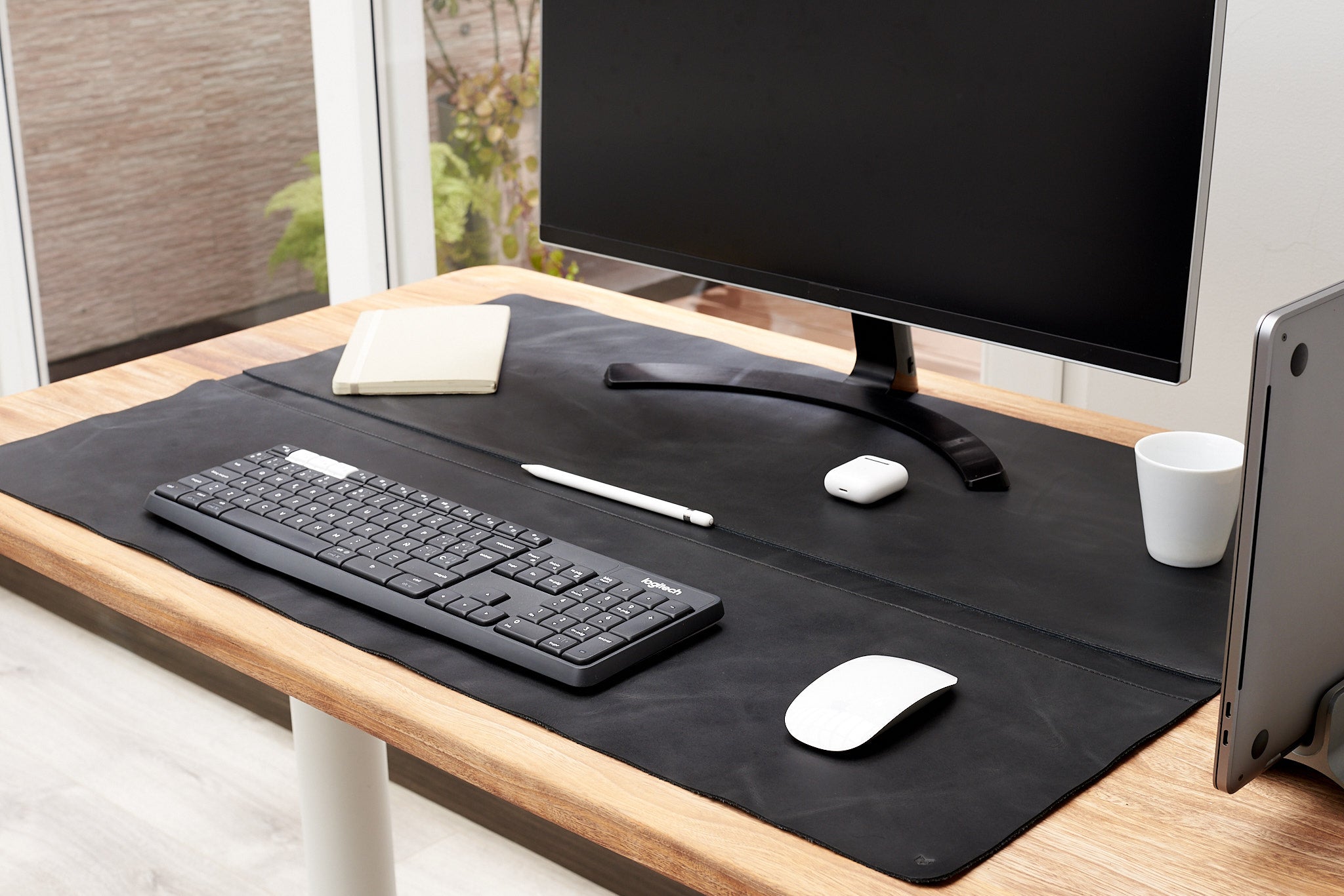 Desk Pad Custom Size Organizer Blotter Black By Capra Leather