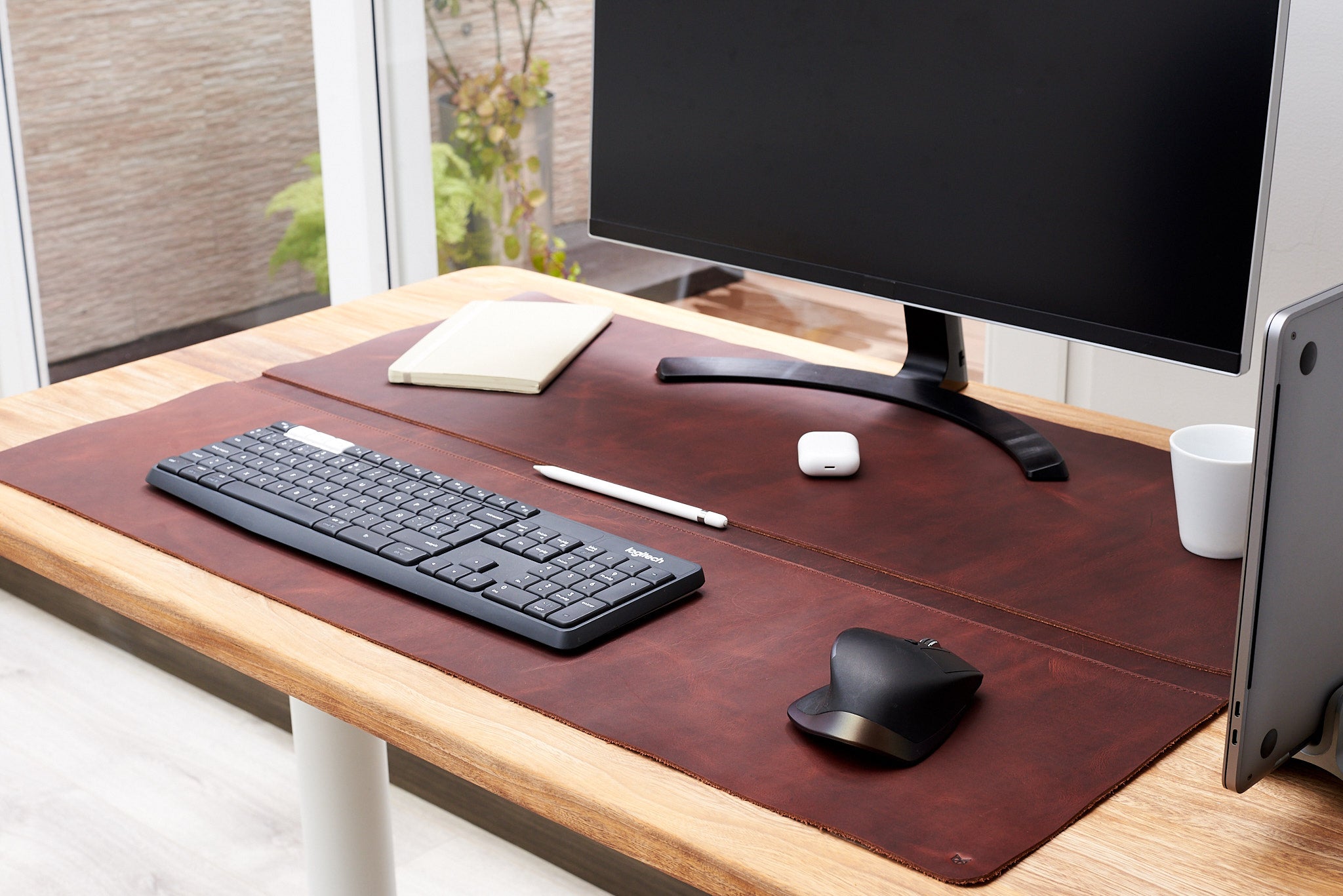 large leather desk blotter