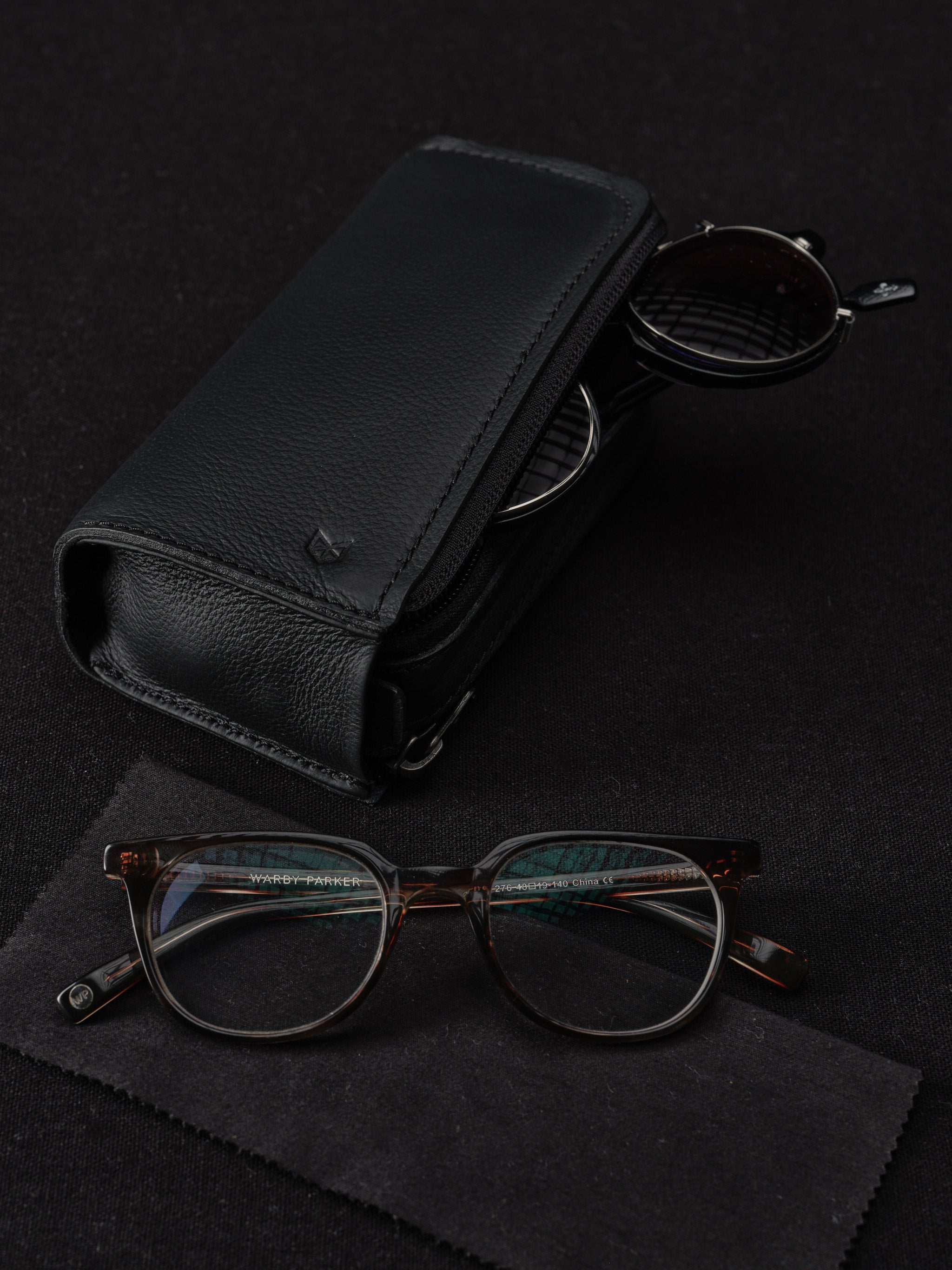 Double Glasses Case by Capra Leather