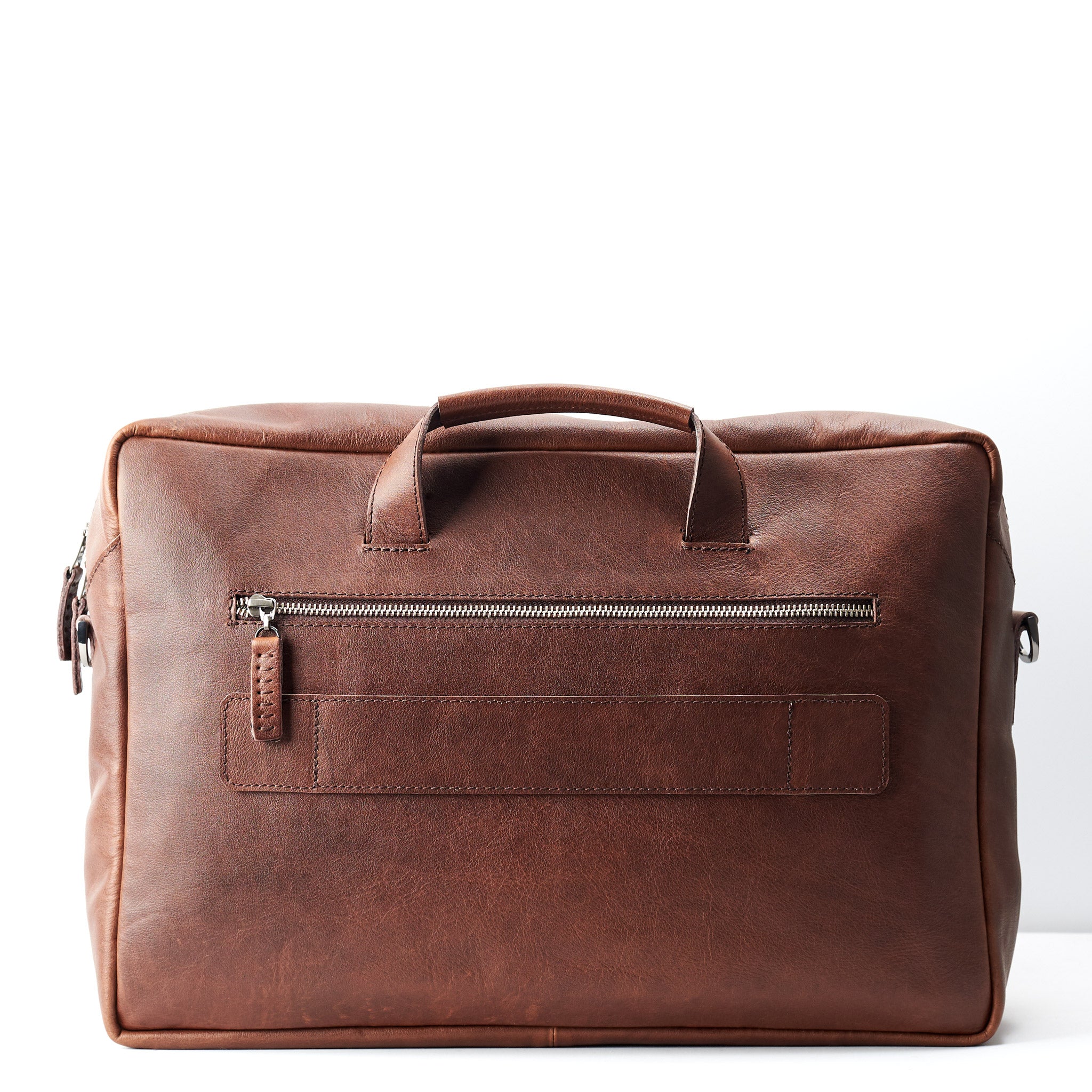 Handmade Equz Satchel Messenger Bag · Brown by Capra Leather