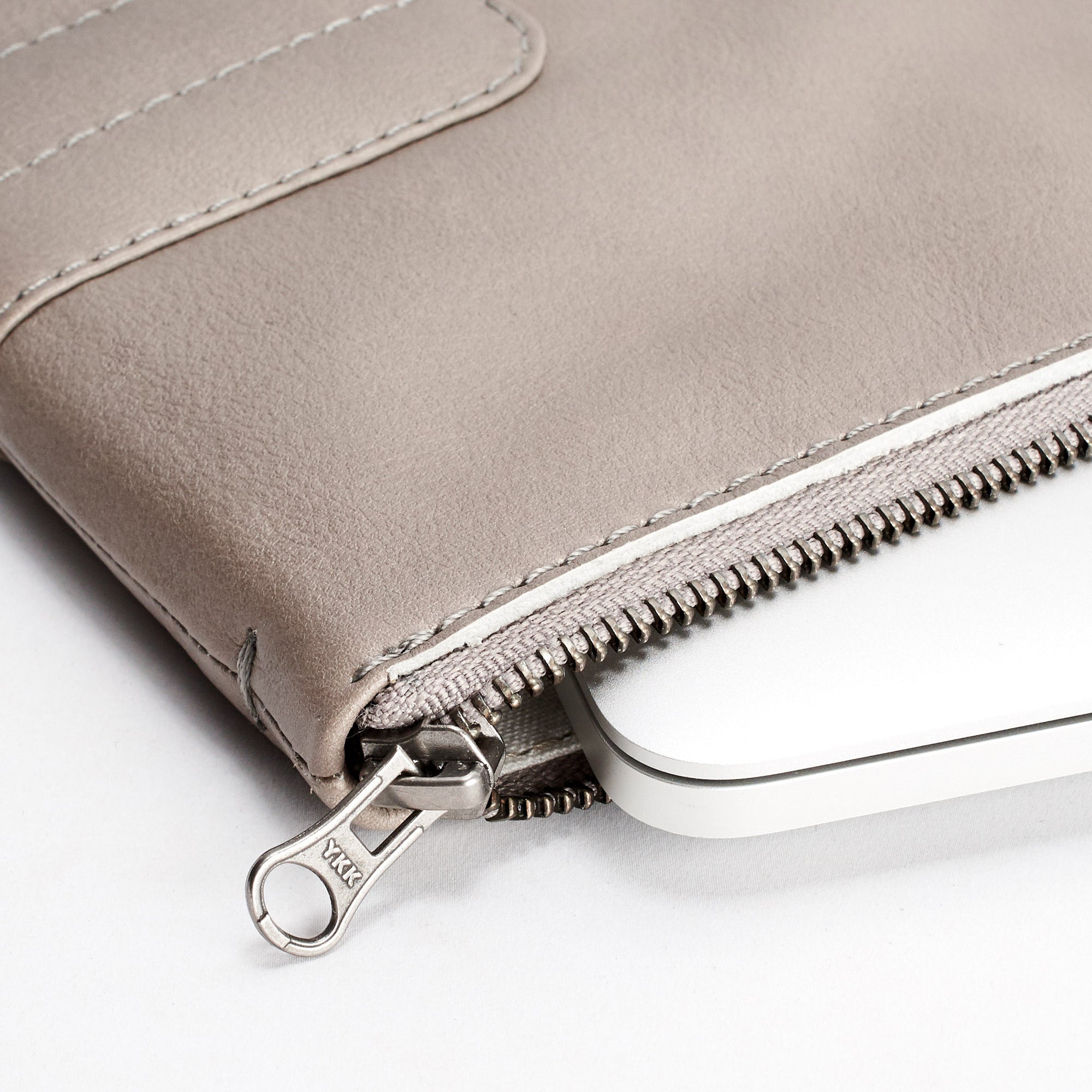 Handmade Laptop Portfolio Case · Grey by Capra Leather