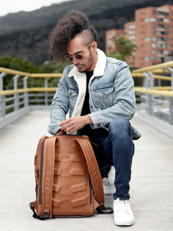 Oxye Biking Backpack by Capra Leather