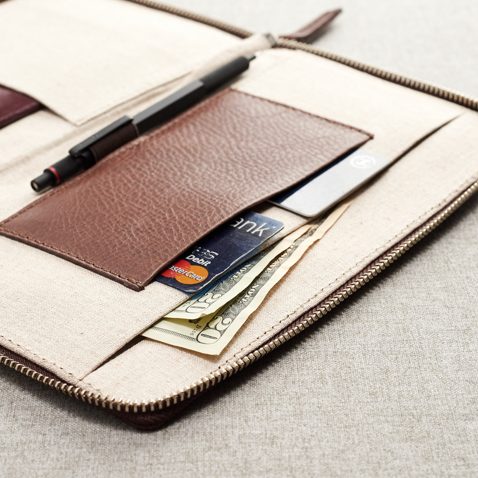 Handmade Passport Holder Wallet · Brown by Capra Leather