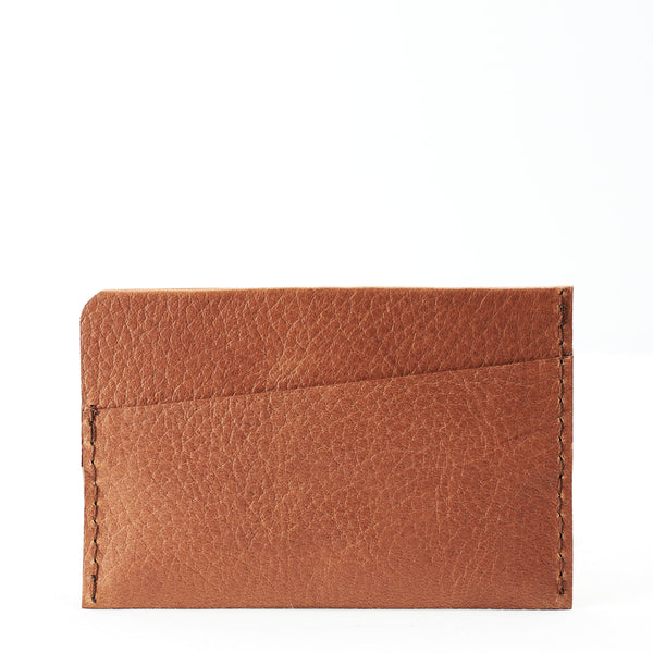Handmade Card Holder Wallet Tan by Capra Leather
