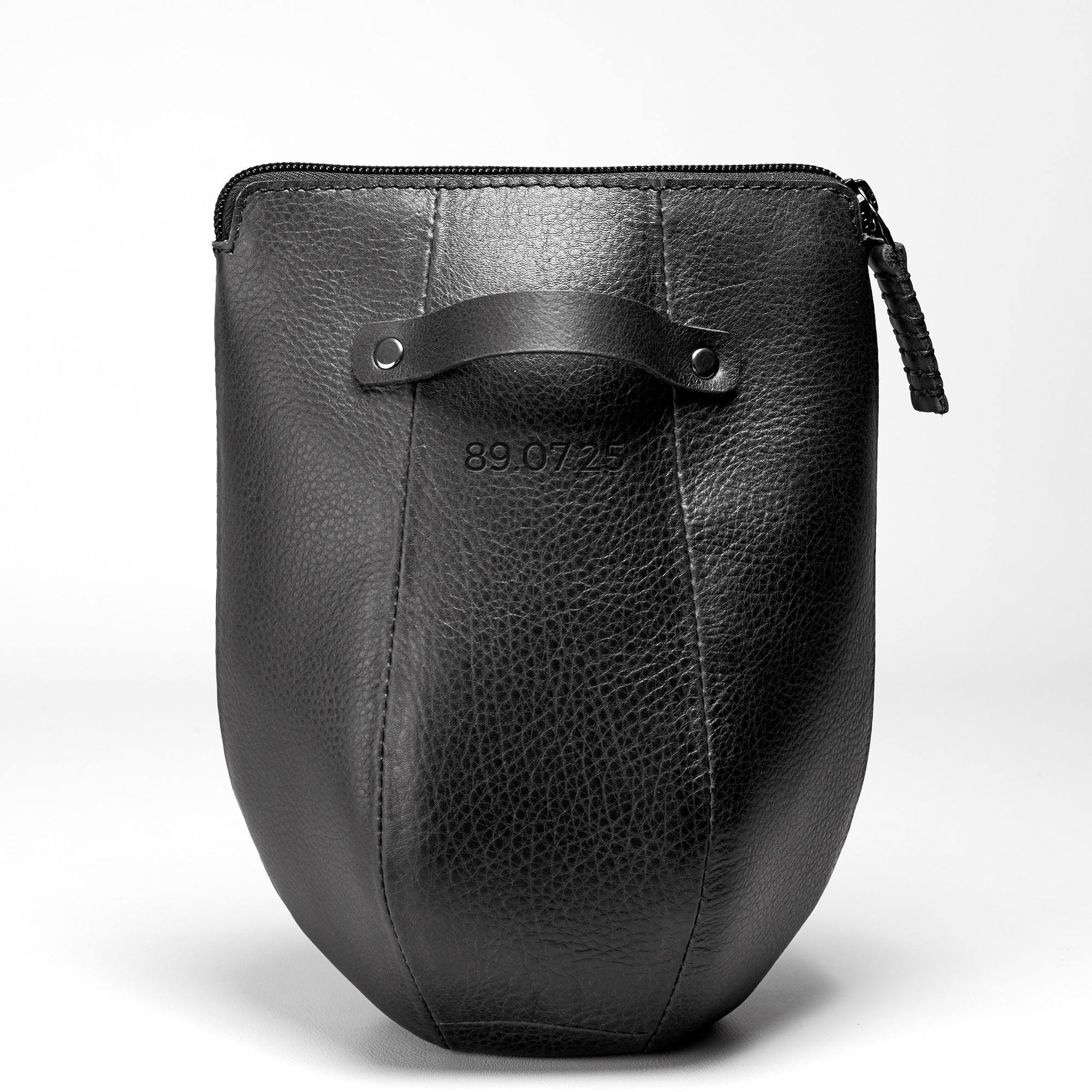 Handmade Men's Boxer Toiletry Dopp Kit · Black by Capra Leather