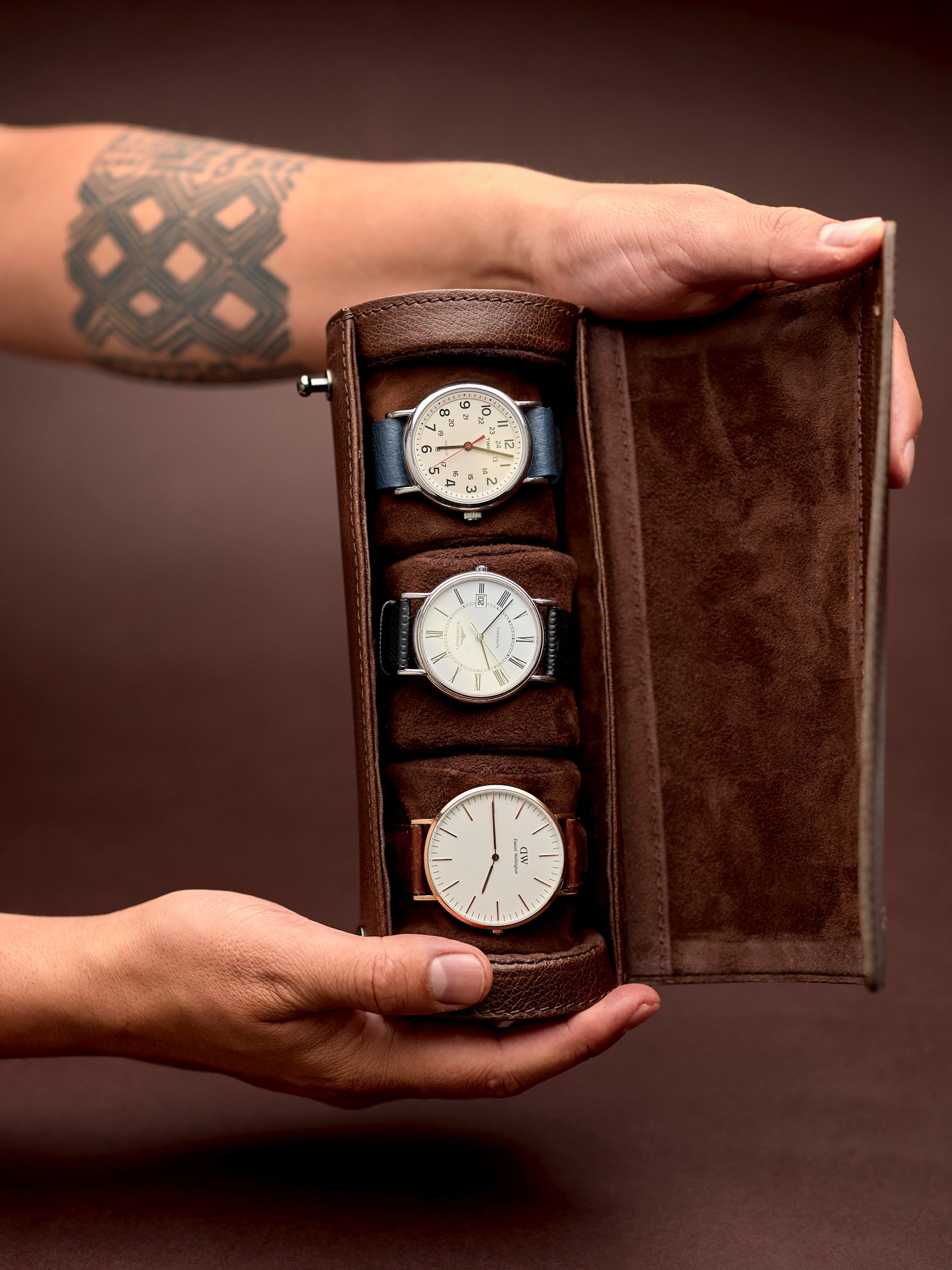 Travel Watch Case by Capra Leather