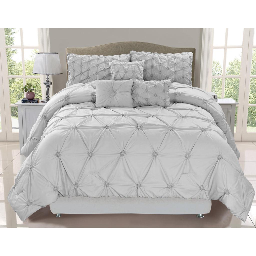 Chateau Grey 7pc Comforter Set Mega Warehouse Sale