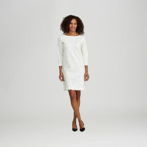 ivory sequin dress