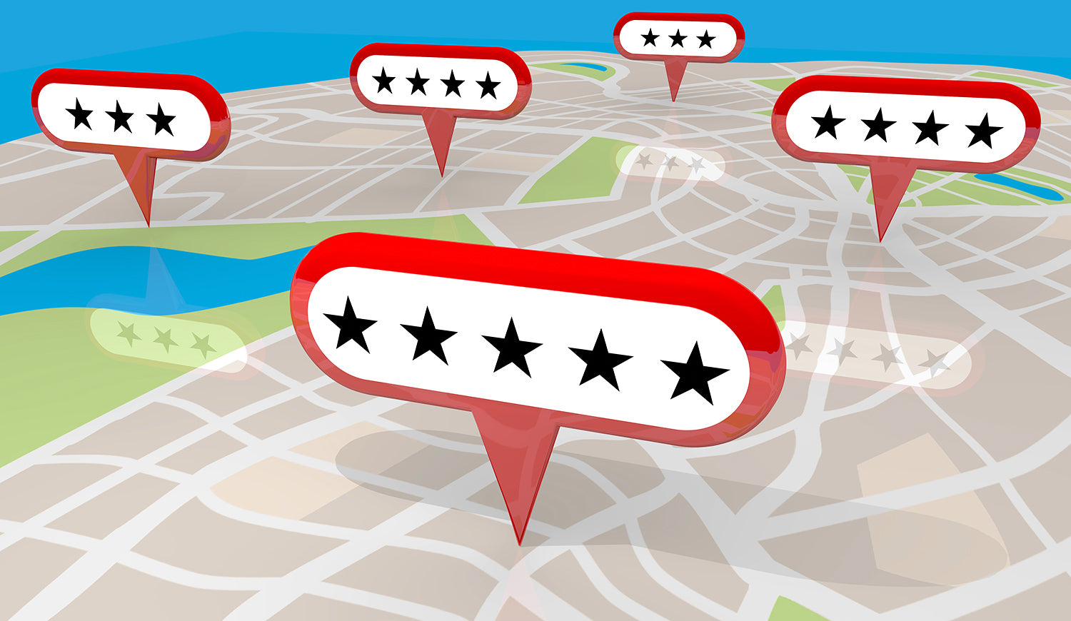 Google Reviews: Google Maps showcases the businesses with the highest rating near you.