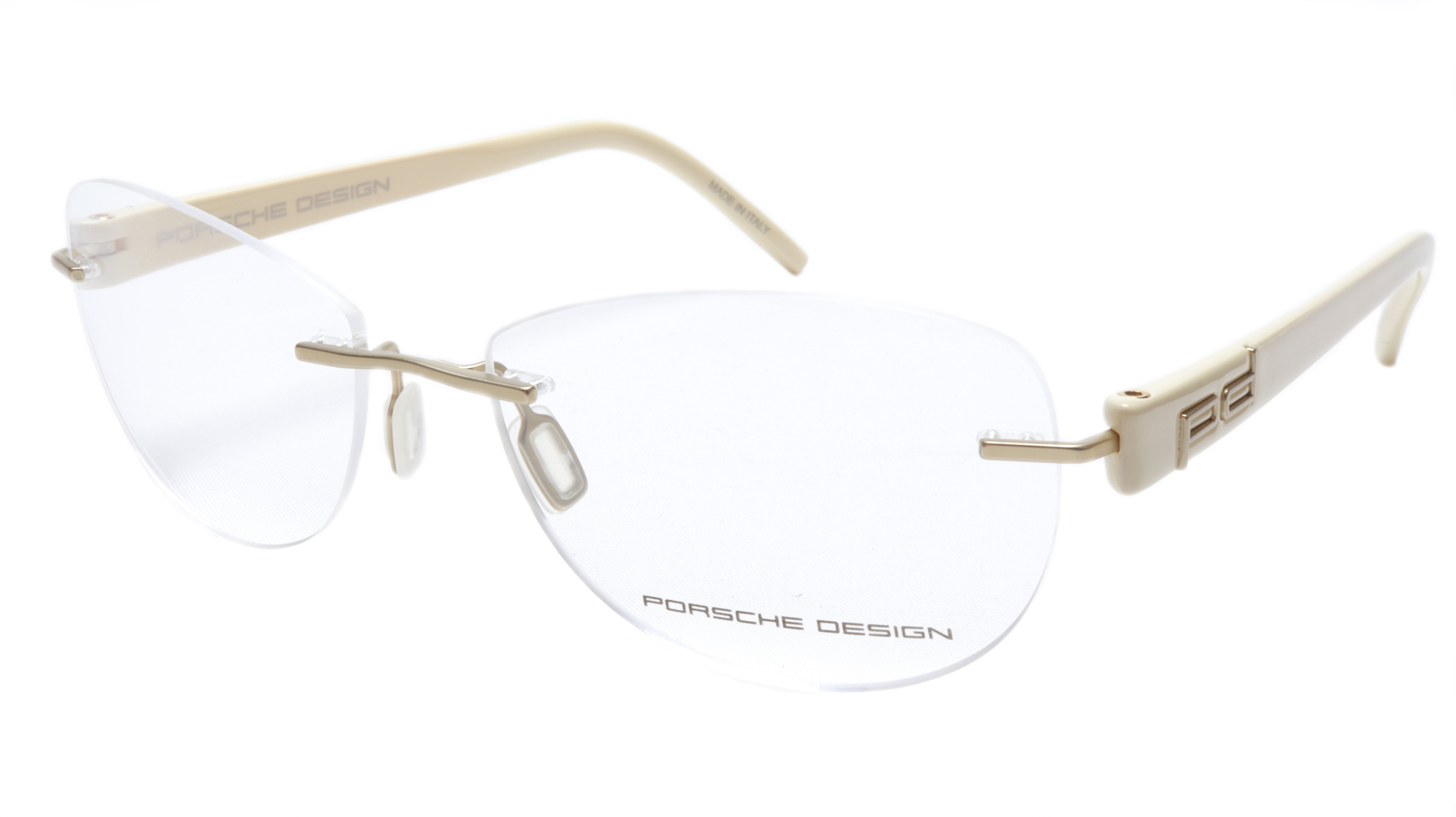 Porsche Design P8209 Anduque White Eyeglasses Frame Italy 55-16-135, 3 ...