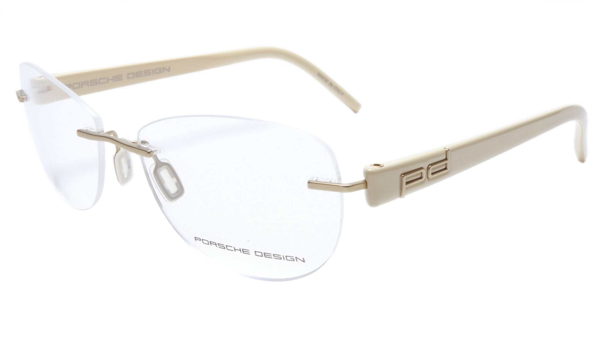 Porsche Design P8209 Anduque White Eyeglasses Frame Italy 55-16-135, 3 ...