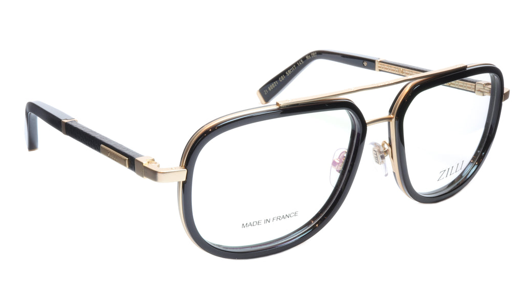 ZILLI Eyeglasses Frame Titanium Acetate Black Gold France Made ZI 6002 ...
