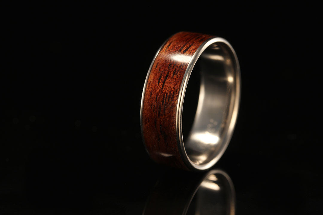 HAWAIIAN KOA WOOD TITANIUM RING