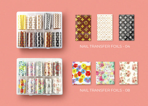 10 Colors LOUIS VUITTON Nail Foils