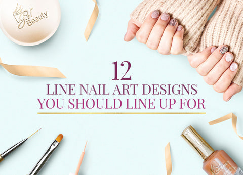 Elegant Linework Nail Art