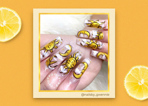 Dive into Summer with Vibrant Nail Art Designs : Bright & Simple Almond  Nails