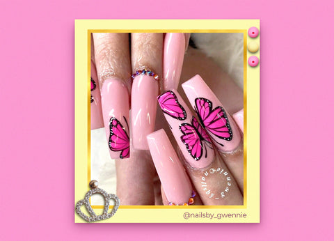 27+ Pink Tropical Nail Designs you'll fall in love!