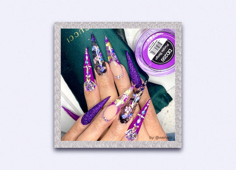 Nail Art Decoration Metallic Glitter Dust / Purple Reign Rain – Daily Charme