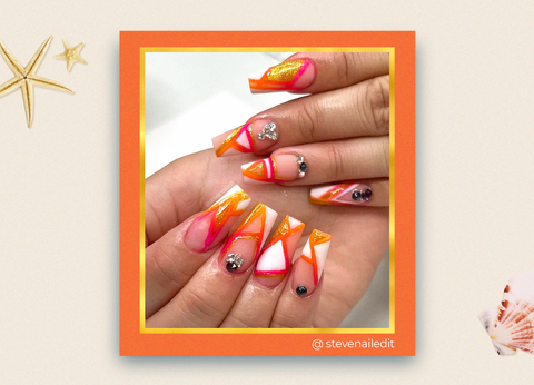 One of my favorite looks. So ready for bright summer nails! : r/Nails