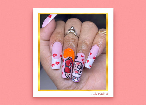 Hello kitty Louis Vuitton INSPO acrylic nails