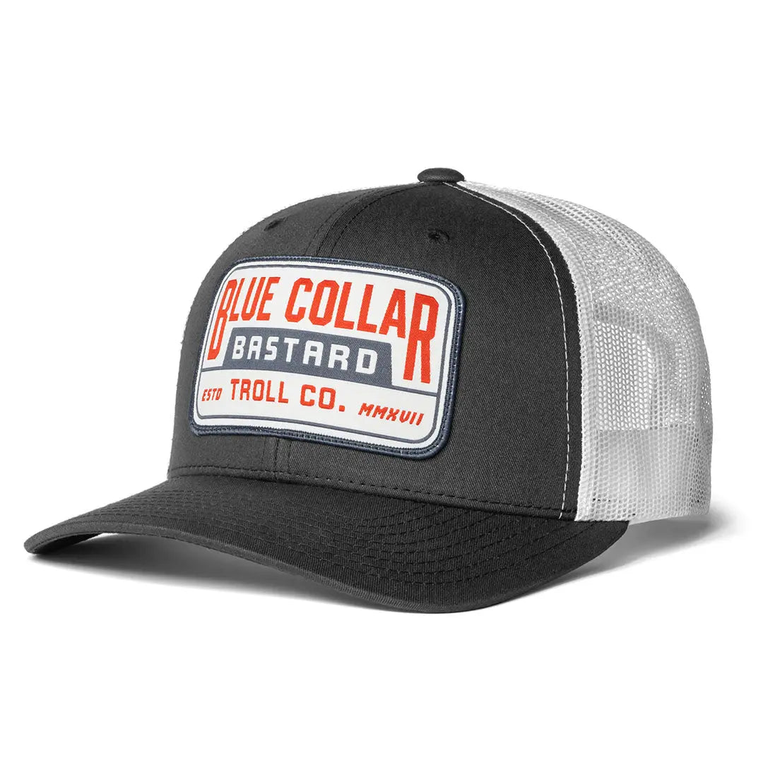 Troll Co. DCHM Curved Brim Trucker Hat for Men in Black