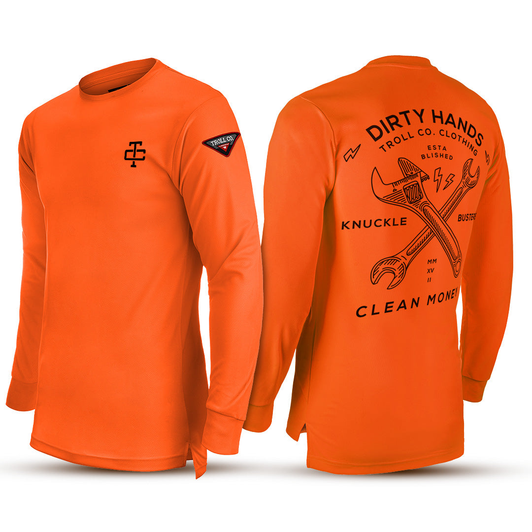 Haggler Long Sleeve Bright Orange / S