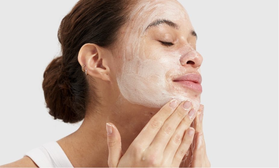  Woman using Pai Skincare Phaze PHA Clarifying Face Wash
