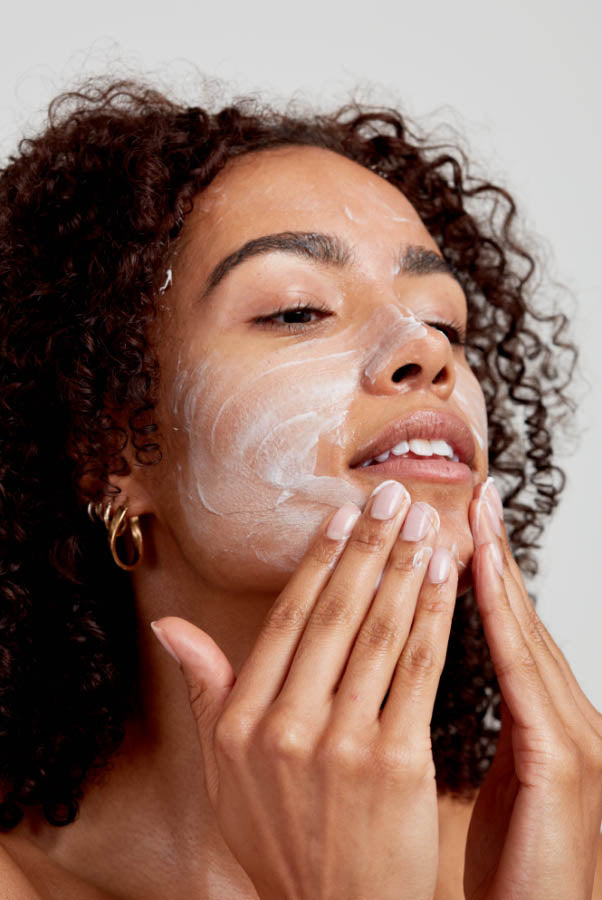 woman using Pai cleanser