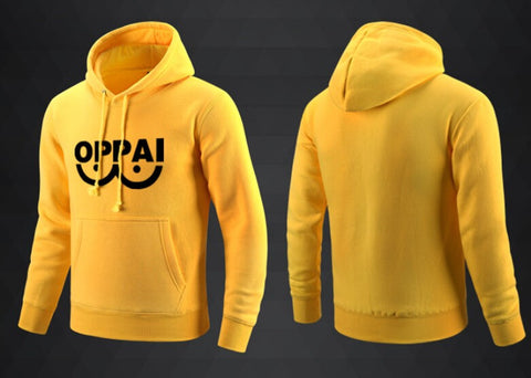 yellow oppai hoodie