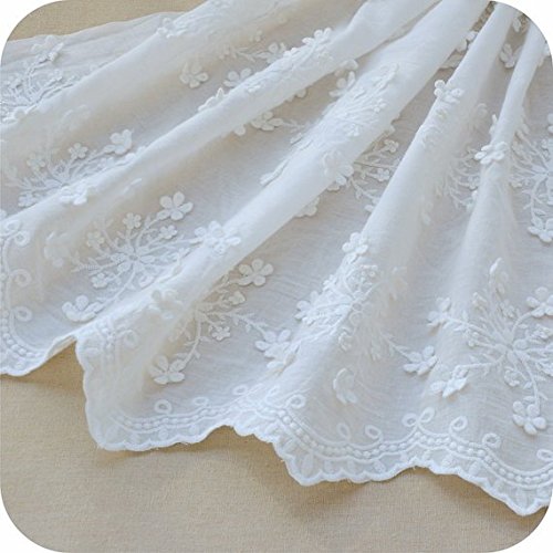 white cotton lace