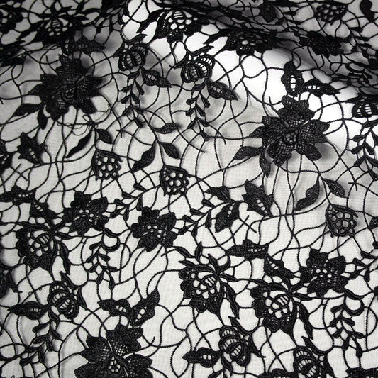 cheap black lace fabric