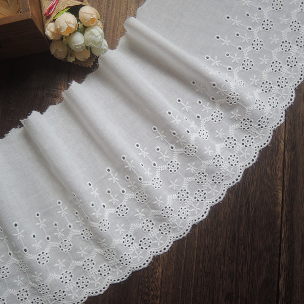 eyelet lace fabric by the yard