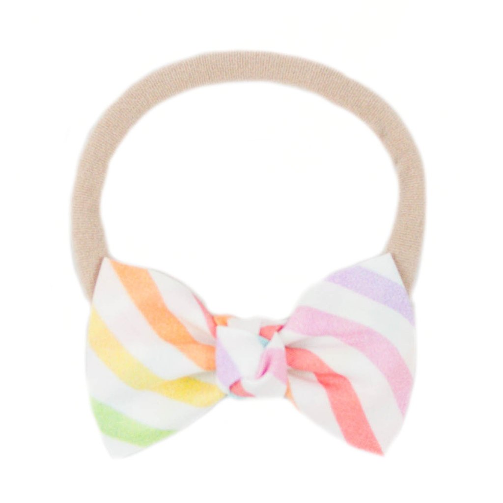 rainbow bow headband