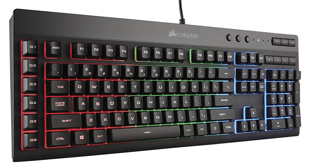 CORSAIR K55 RGB Gaming Keyboard - Quiet Satisfying LED Backlit Keys – SharkTank Media