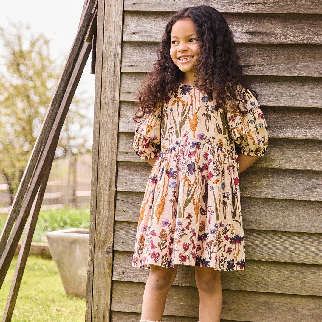 Brooke Dress in Autumn Flowers (3t,14)