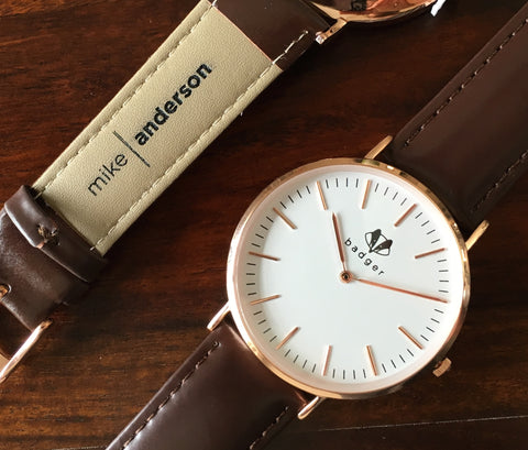 Brown belt standard watch | personalized watch with  name engraved on belts