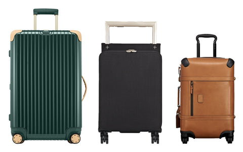 stylish suitcase | green and brown suitcases 