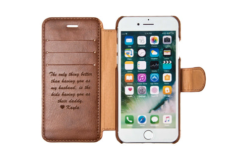 Personalized Leather Phone Wallet | phone case 