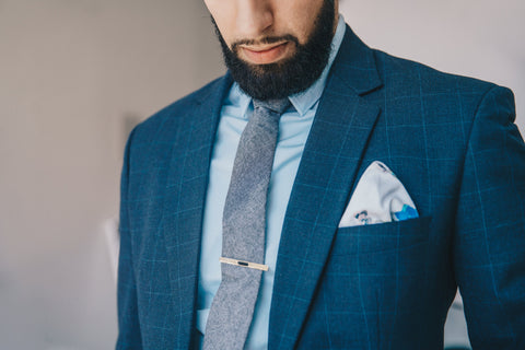Designer blue suit for man 