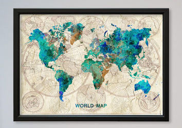 world map poster | world map 