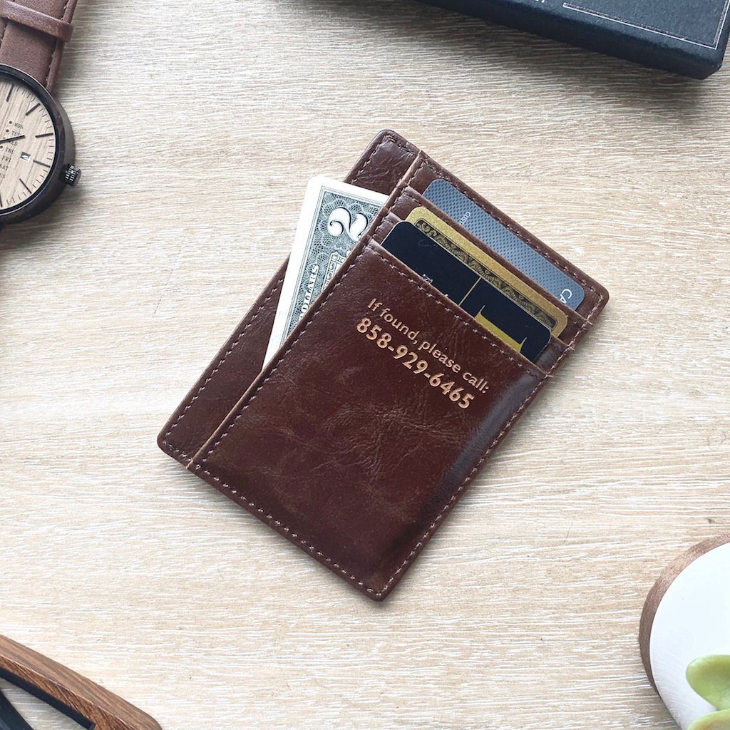 Buy Personalized Money Clip Leather Wallet,Shop Personalized Money Clip ...