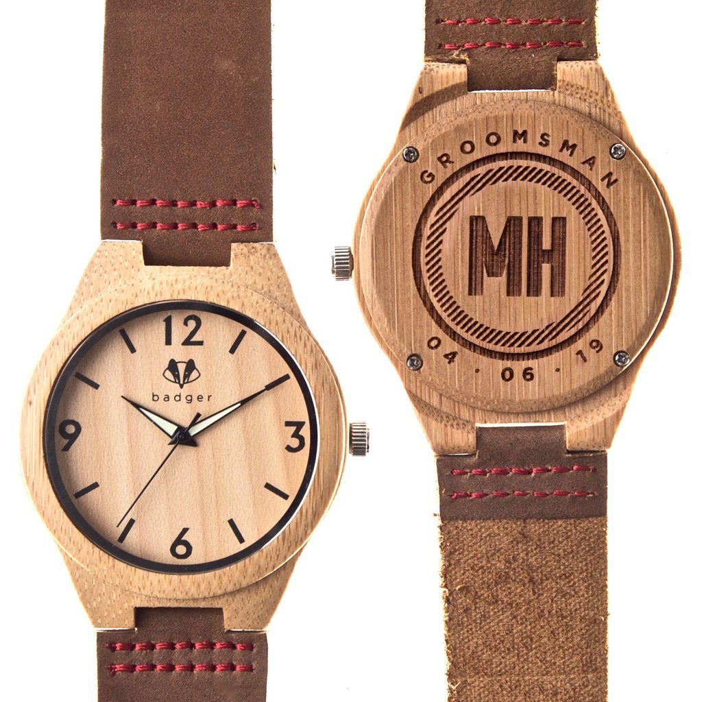 engraved wooden watches for boyfriend