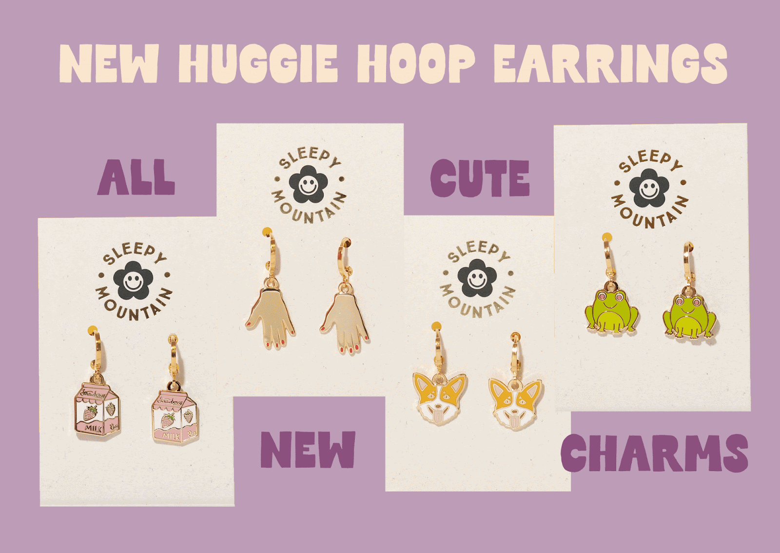 New huggie hoop earrings