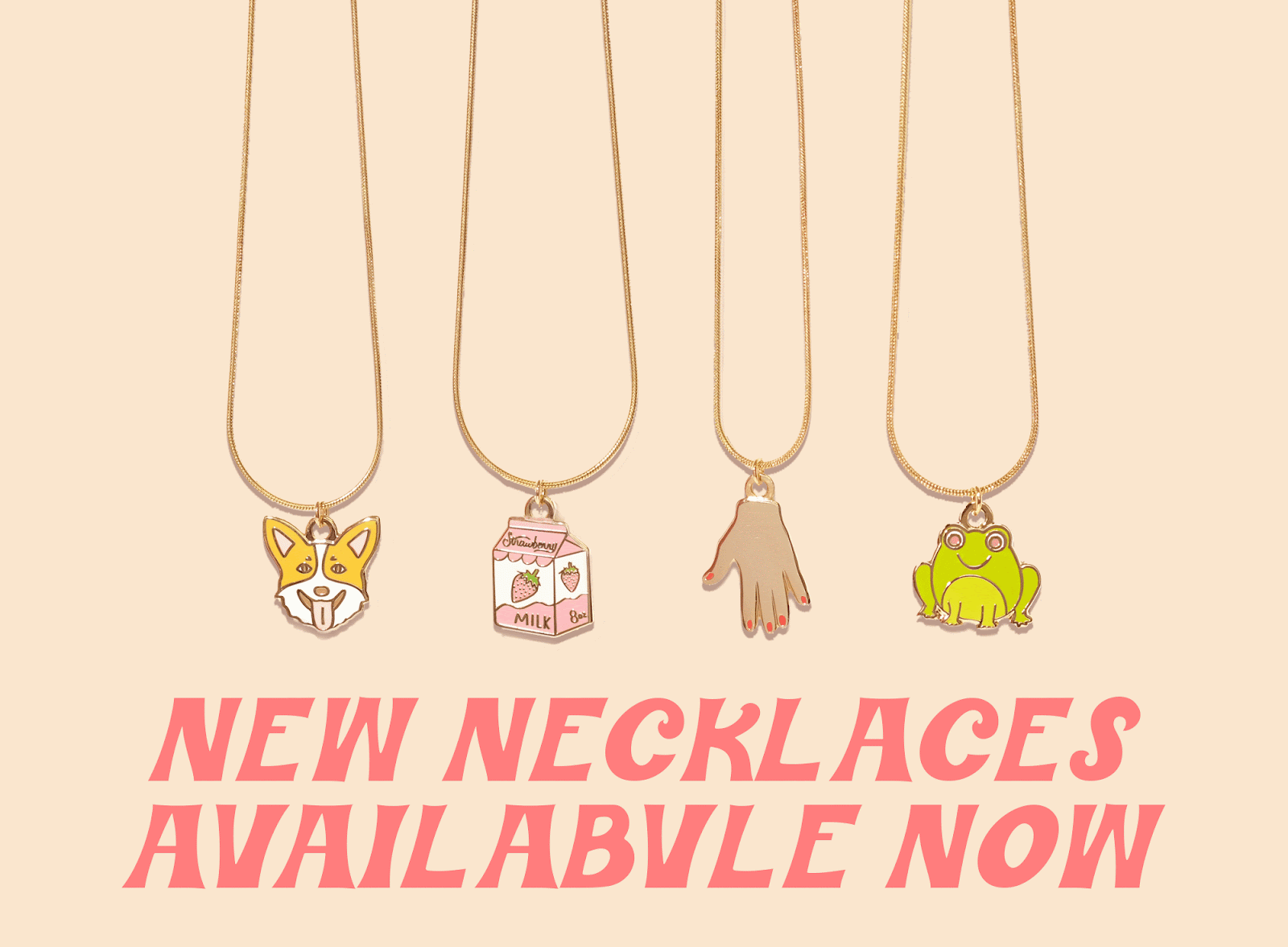 new necklaces available now