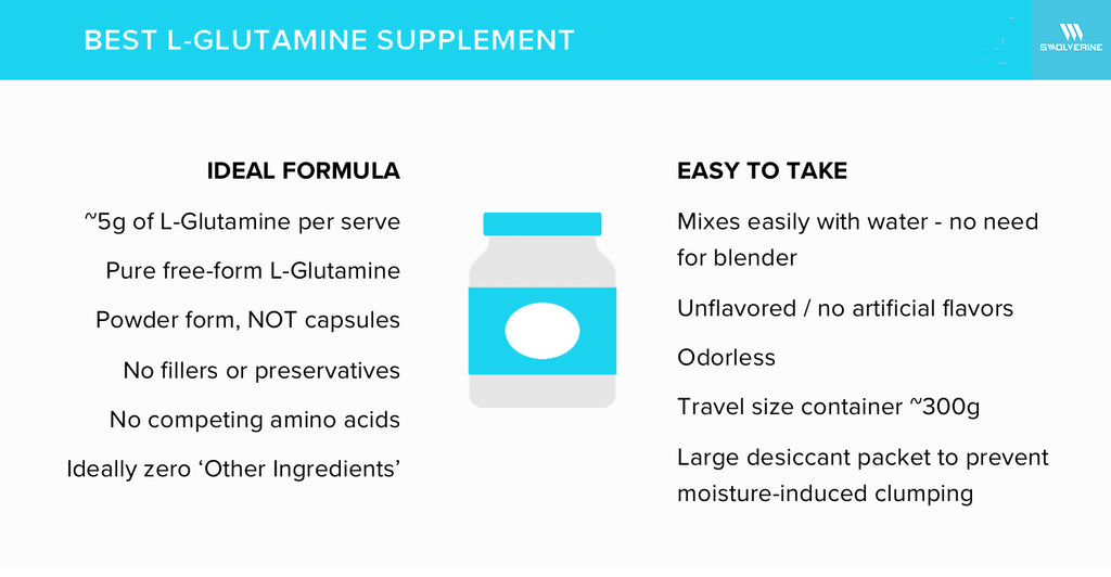 best l-glutamine supplement for leaky gut