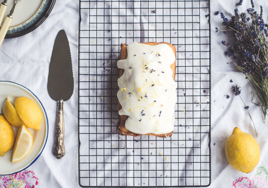 Lemon Lavender Cake Made With Greek Yogurt And Collagen Recipe by Swolverine