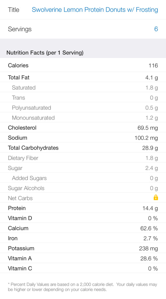 Macro Friendly Lemon Vanilla Protein Donuts Recipe - Swolverine