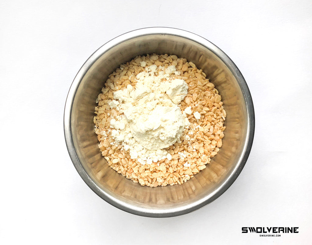 Rice Crispy Treats Peanut Butter Recipe with Protein Powder